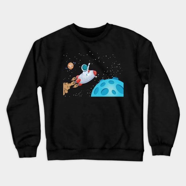 Launch America Crewneck Sweatshirt by DZCHIBA